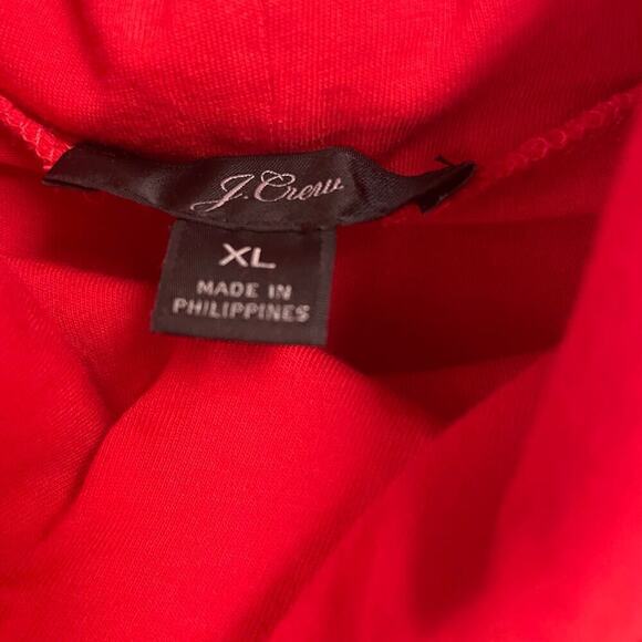 J. Crew Red Turtleneck Cotton Lightweight Layering Classic Size XL - Picture 2 of 3